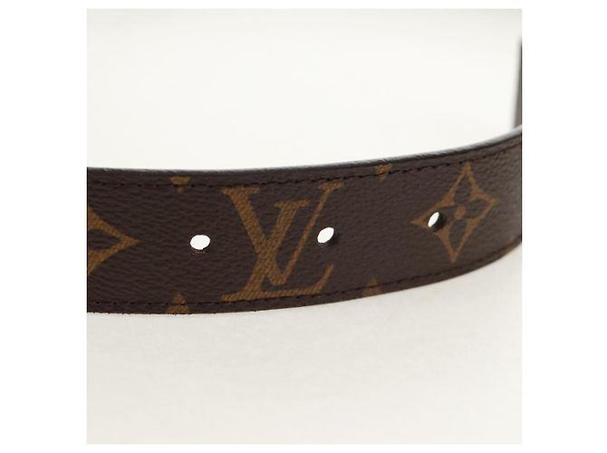 LOUIS VUITTON Monogram Ceinture LV Cut Belt 39.4"" Silver M6888 LV Auth BA8354V Silvery - view 8