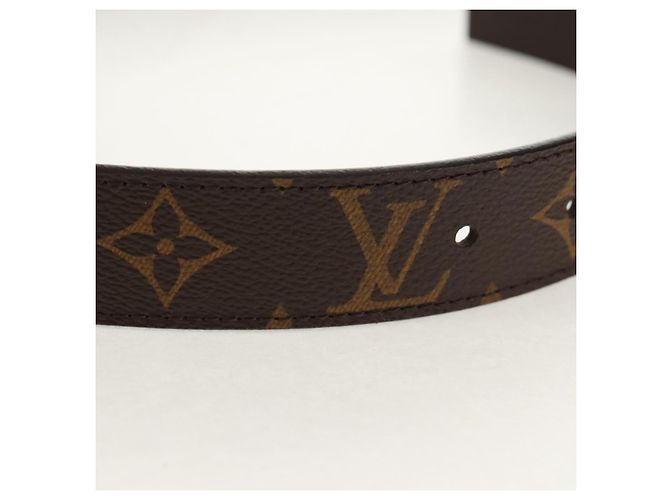 LOUIS VUITTON Monogram Ceinture LV Cut Belt 39.4"" Silver M6888 LV Auth BA8354V Silvery - view 9