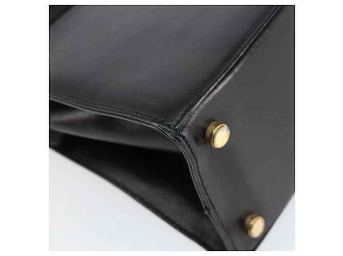 Borsa a mano Vala in pelle nera e oro Salvatore Ferragamo Auth gh1245 Nero D'oro - vista 13
