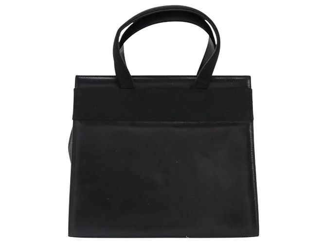 Borsa a mano Vala in pelle nera e oro Salvatore Ferragamo Auth gh1245 Nero D'oro - vista 3