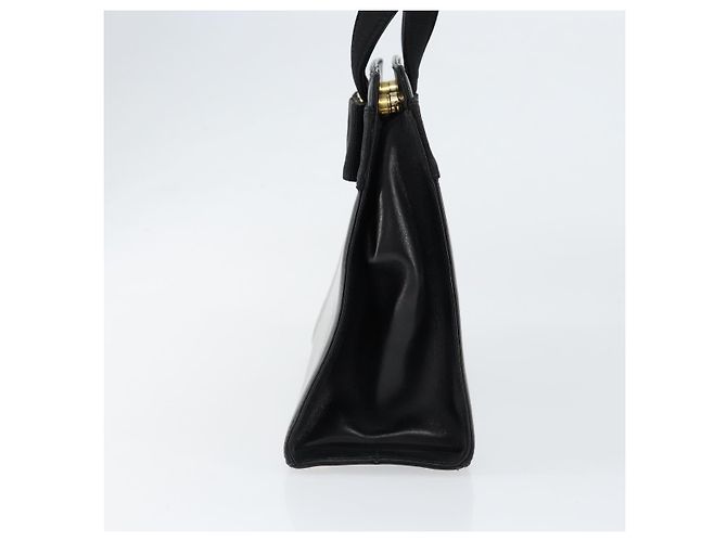 Borsa a mano Vala in pelle nera e oro Salvatore Ferragamo Auth gh1245 Nero D'oro - vista 4