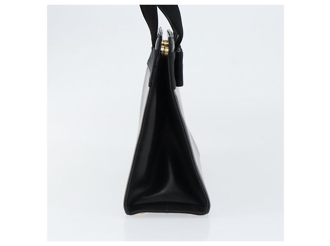 Borsa a mano Vala in pelle nera e oro Salvatore Ferragamo Auth gh1245 Nero D'oro - vista 5