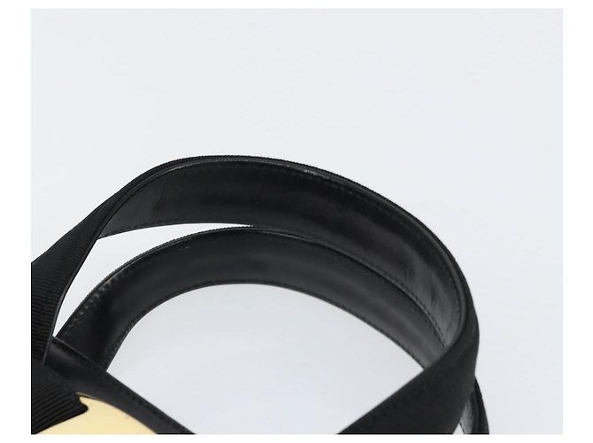 Borsa a mano Vala in pelle nera e oro Salvatore Ferragamo Auth gh1245 Nero D'oro - vista 8