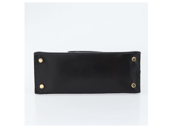 Borsa a mano Vala in pelle nera e oro Salvatore Ferragamo Auth gh1245 Nero D'oro - vista 9