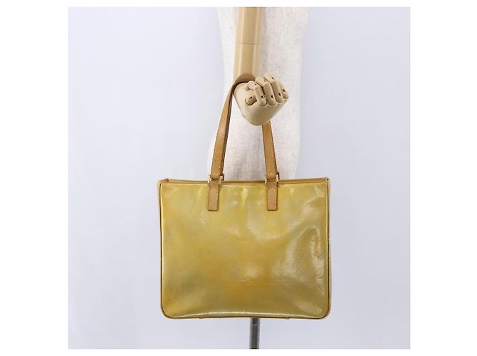 LOUIS VUITTON Monogram Vernis Columbus Tote Bag Grau M91028 LV Auth gh1198 - Ansicht 22