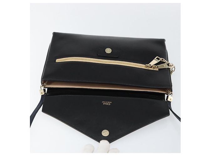 Chloé Borsa a Spalla Chloe in Pelle Nera e Oro Auth BA7568 Nero D'oro - vista 10