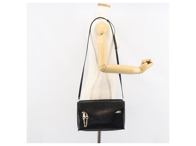 Chloé Borsa a Spalla Chloe in Pelle Nera e Oro Auth BA7568 Nero D'oro - vista 23