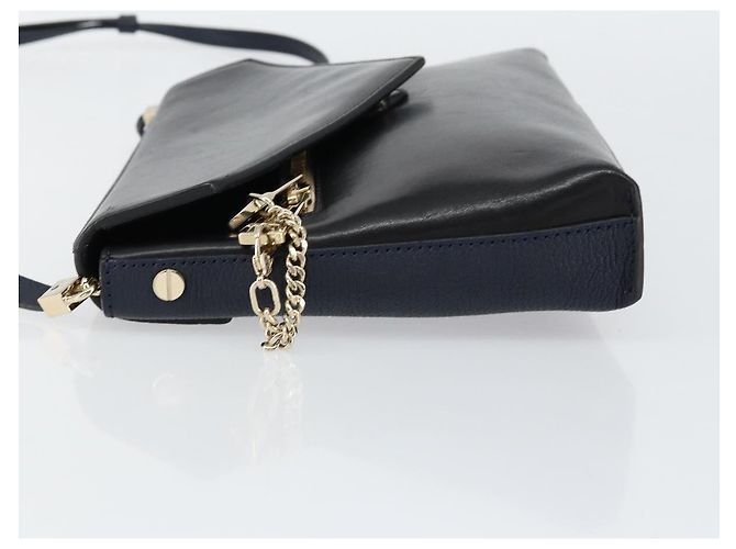 Chloé Borsa a Spalla Chloe in Pelle Nera e Oro Auth BA7568 Nero D'oro - vista 4