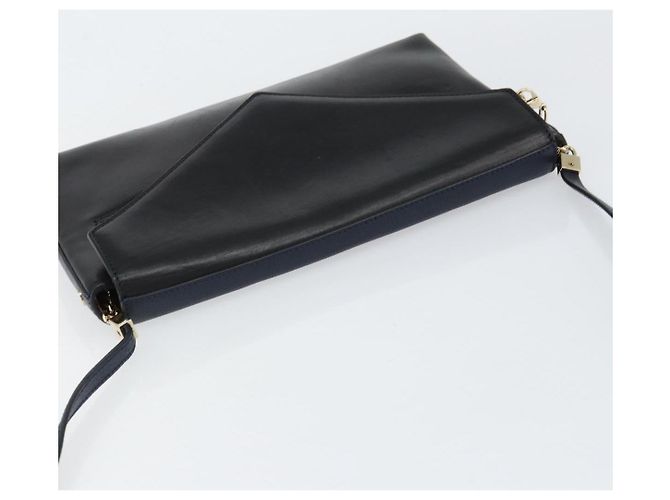 Chloé Borsa a Spalla Chloe in Pelle Nera e Oro Auth BA7568 Nero D'oro - vista 6