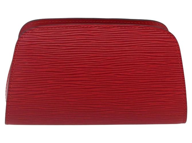 LOUIS VUITTON Pochette Dauphine PM Epi Rosso Castigliano M48447 LV Auth 150889 - vista 2