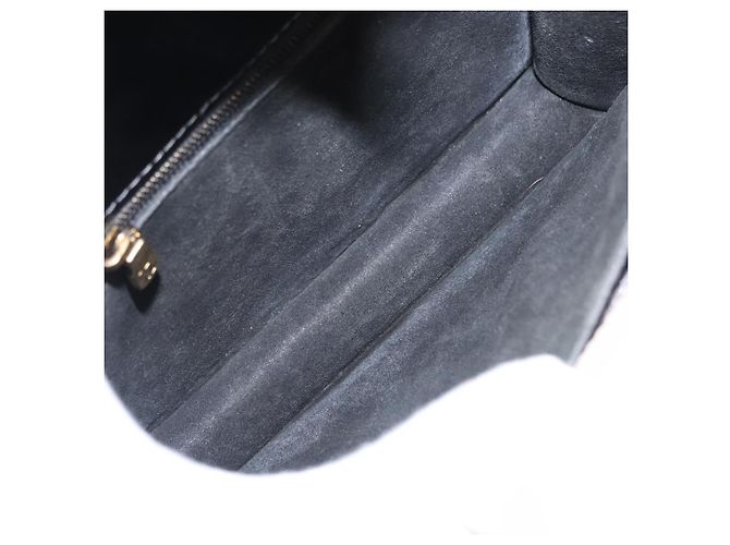 LOUIS VUITTON Vernis Monceau BB Borsa a Mano 2way Nero Magnetico LV Auth 153517 - vista 11