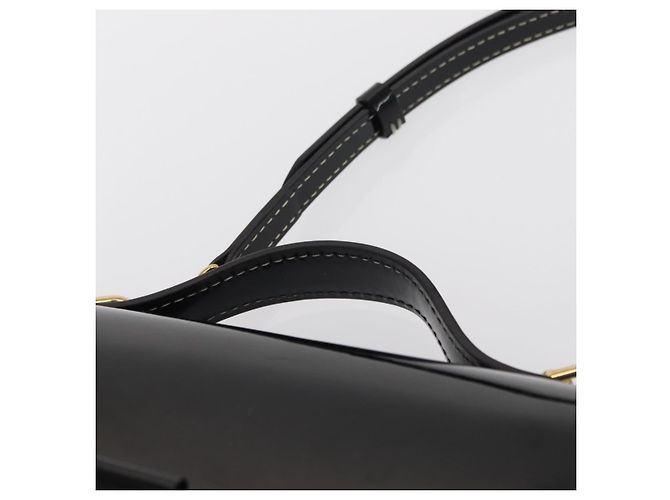 LOUIS VUITTON Vernis Monceau BB Borsa a Mano 2way Nero Magnetico LV Auth 153517 - vista 14