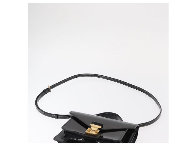 LOUIS VUITTON Vernis Monceau BB Borsa a Mano 2way Nero Magnetico LV Auth 153517 - vista 15