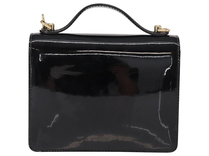 LOUIS VUITTON Vernis Monceau BB Borsa a Mano 2way Nero Magnetico LV Auth 153517 - vista 2