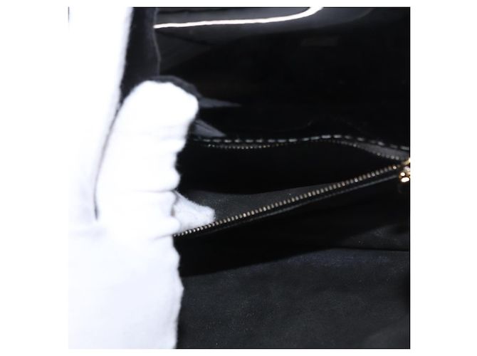 LOUIS VUITTON Vernis Monceau BB Borsa a Mano 2way Nero Magnetico LV Auth 153517 - vista 25