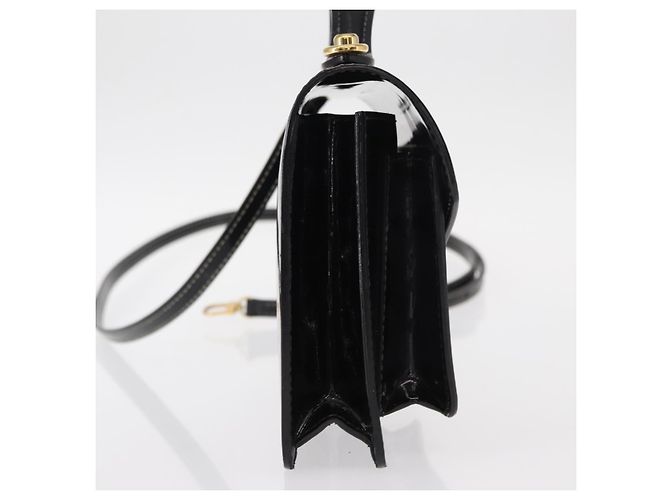 LOUIS VUITTON Vernis Monceau BB Borsa a Mano 2way Nero Magnetico LV Auth 153517 - vista 4