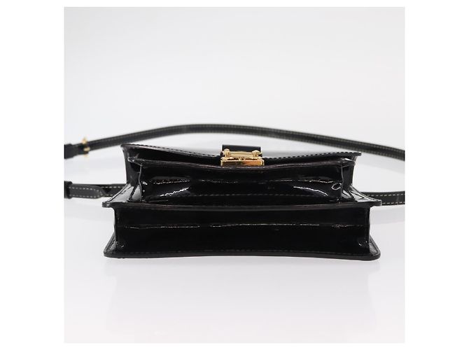 LOUIS VUITTON Vernis Monceau BB Borsa a Mano 2way Nero Magnetico LV Auth 153517 - vista 5