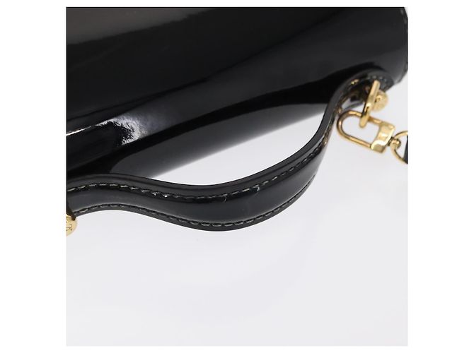 LOUIS VUITTON Vernis Monceau BB Borsa a Mano 2way Nero Magnetico LV Auth 153517 - vista 7