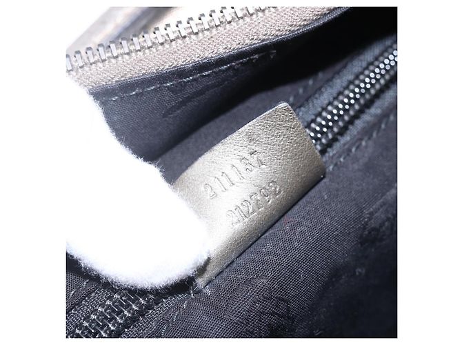 Gucci Borsa tote GG Implementation in PVC argento rosa grigio 211137 Auth 151918 - vista 12