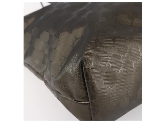 Gucci Borsa tote GG Implementation in PVC argento rosa grigio 211137 Auth 151918 - vista 14