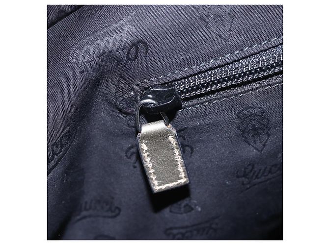 Gucci Borsa tote GG Implementation in PVC argento rosa grigio 211137 Auth 151918 - vista 19