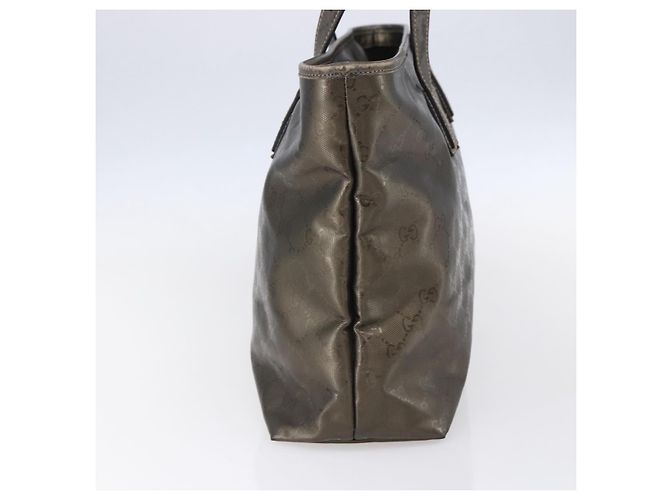 Gucci Borsa tote GG Implementation in PVC argento rosa grigio 211137 Auth 151918 - vista 3
