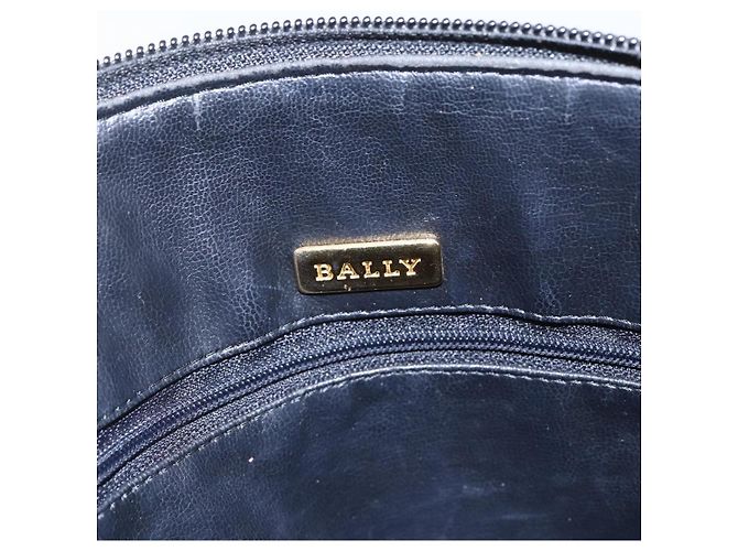 BALLY Borsa a Spalla con Catena Pelle Nera Oro Auth 152403 Nero D'oro - vista 10