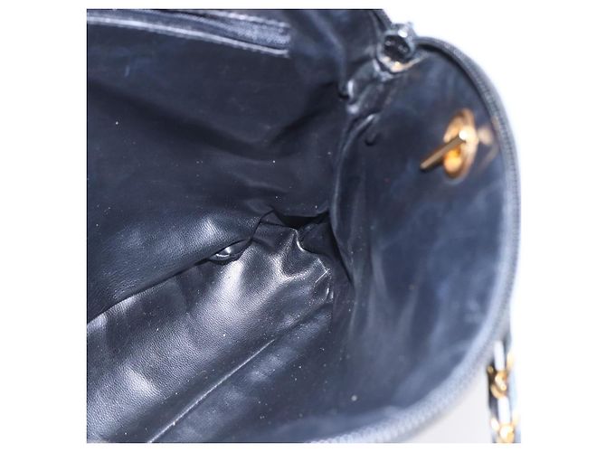 BALLY Borsa a Spalla con Catena Pelle Nera Oro Auth 152403 Nero D'oro - vista 21