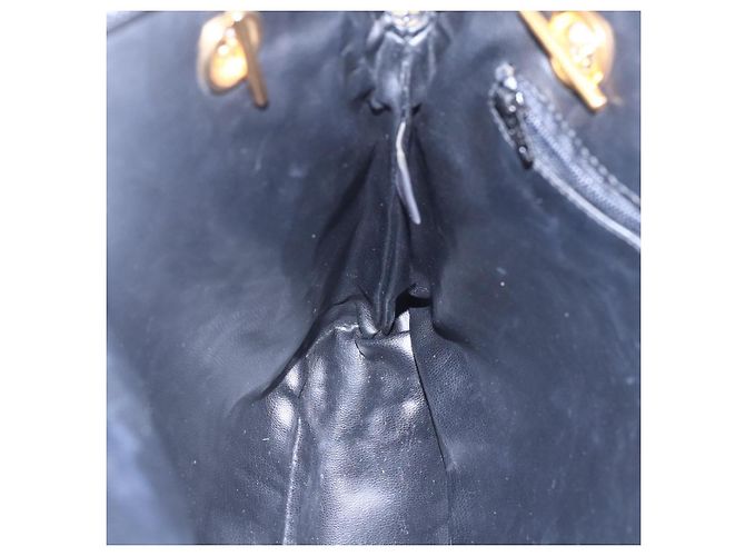 BALLY Borsa a Spalla con Catena Pelle Nera Oro Auth 152403 Nero D'oro - vista 22