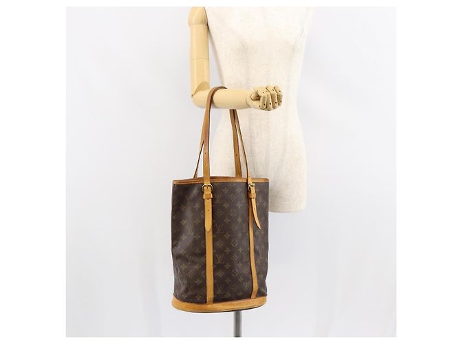LOUIS VUITTON Borsa a Spalla Monogram Bucket GM M42236 LV Auth hk3203 Monogramma - vista 24