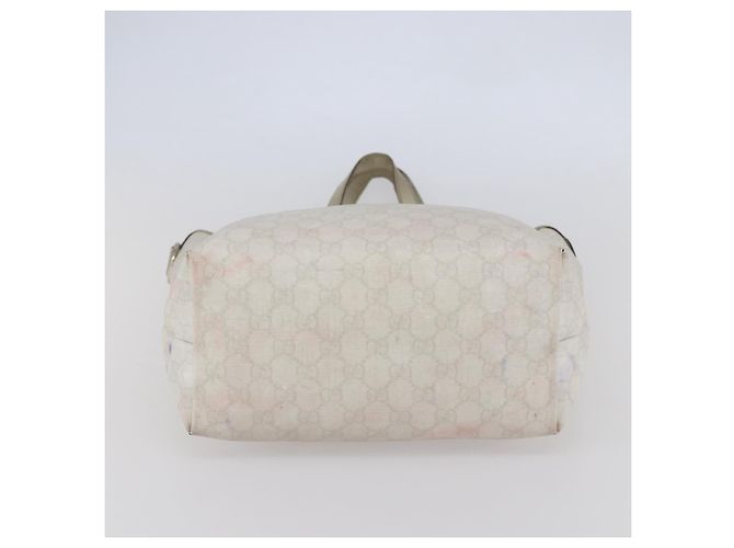 Gucci Borsa Tote GG Supreme in PVC avorio e oro 189896 Auth 144327 D'oro Crudo - vista 5