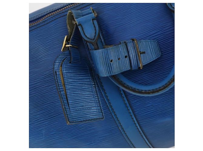 LOUIS VUITTON Epi Keepall 45 Borsa Boston Blu M42975 LV Auth 142820 - vista 18