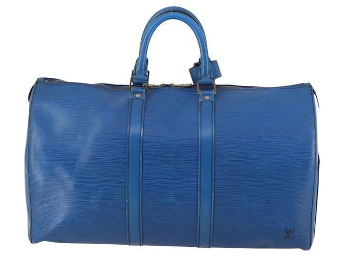 LOUIS VUITTON Epi Keepall 45 Borsa Boston Blu M42975 LV Auth 142820 - vista 2