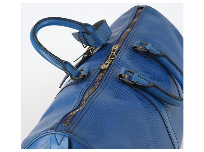 LOUIS VUITTON Epi Keepall 45 Borsa Boston Blu M42975 LV Auth 142820 - vista 6