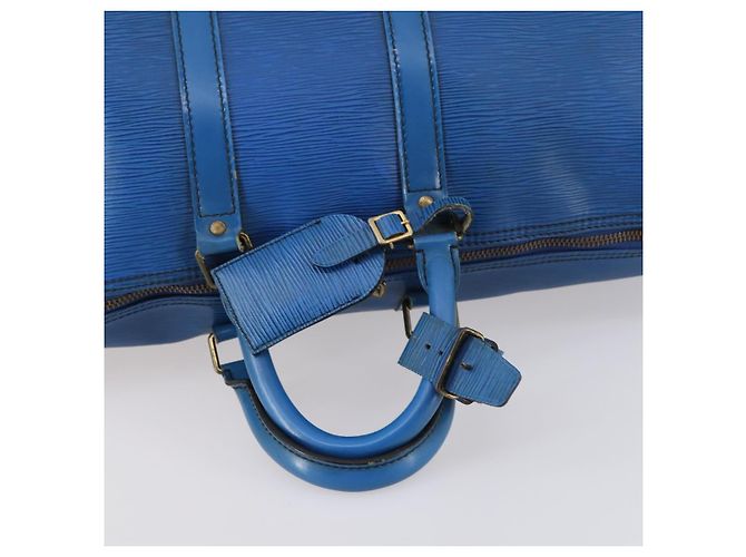 LOUIS VUITTON Epi Keepall 45 Borsa Boston Blu M42975 LV Auth 142820 - vista 7