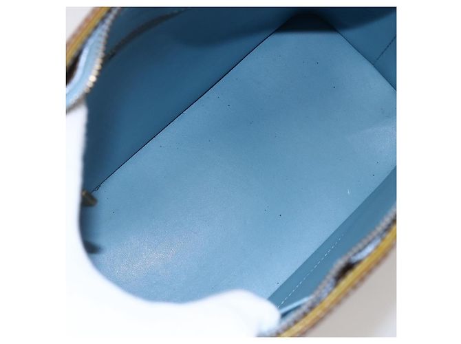 LOUIS VUITTON Bolso de Mano Monogram Vernis Houston Azul Bebé M91005 LV Auth 144586 Azul claro - vista 11