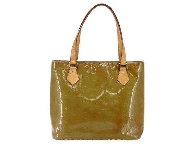 LOUIS VUITTON Bolso de Mano Monogram Vernis Houston Azul Bebé M91005 LV Auth 144586 Azul claro - vista 13