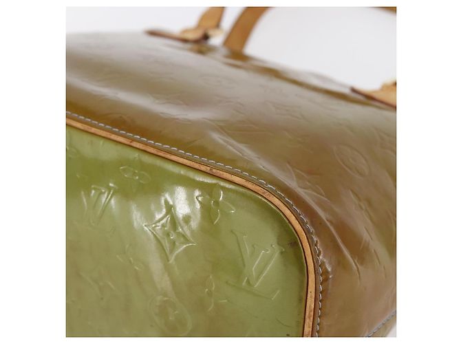 LOUIS VUITTON Bolso de Mano Monogram Vernis Houston Azul Bebé M91005 LV Auth 144586 Azul claro - vista 14