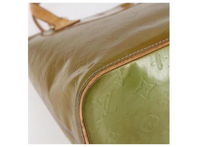 LOUIS VUITTON Bolso de Mano Monogram Vernis Houston Azul Bebé M91005 LV Auth 144586 Azul claro - vista 15