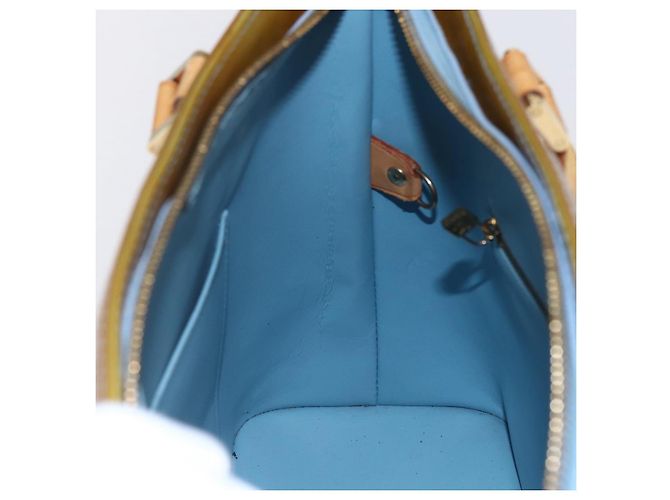 LOUIS VUITTON Bolso de Mano Monogram Vernis Houston Azul Bebé M91005 LV Auth 144586 Azul claro - vista 18