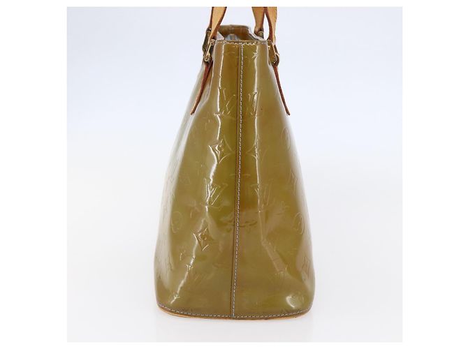 LOUIS VUITTON Bolso de Mano Monogram Vernis Houston Azul Bebé M91005 LV Auth 144586 Azul claro - vista 3