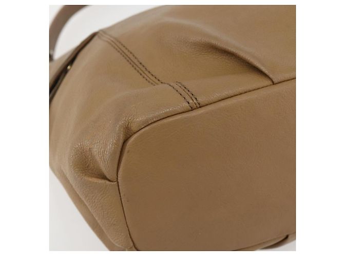 Borsa a Spalla in Pelle Beige e Oro BURBERRY Blue Label Auth ti3445 D'oro - vista 14