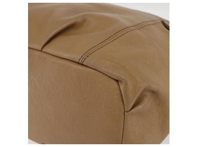 Borsa a Spalla in Pelle Beige e Oro BURBERRY Blue Label Auth ti3445 D'oro - vista 15