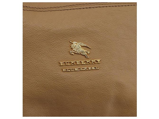 Borsa a Spalla in Pelle Beige e Oro BURBERRY Blue Label Auth ti3445 D'oro - vista 17