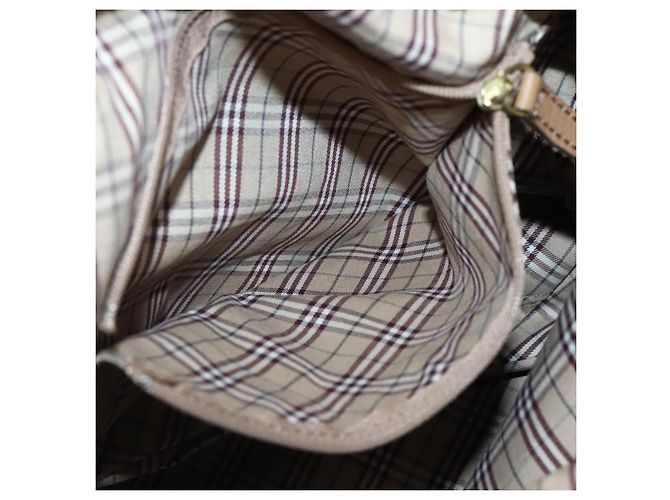 Borsa a Spalla in Pelle Beige e Oro BURBERRY Blue Label Auth ti3445 D'oro - vista 21
