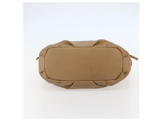 Borsa a Spalla in Pelle Beige e Oro BURBERRY Blue Label Auth ti3445 D'oro - vista 5