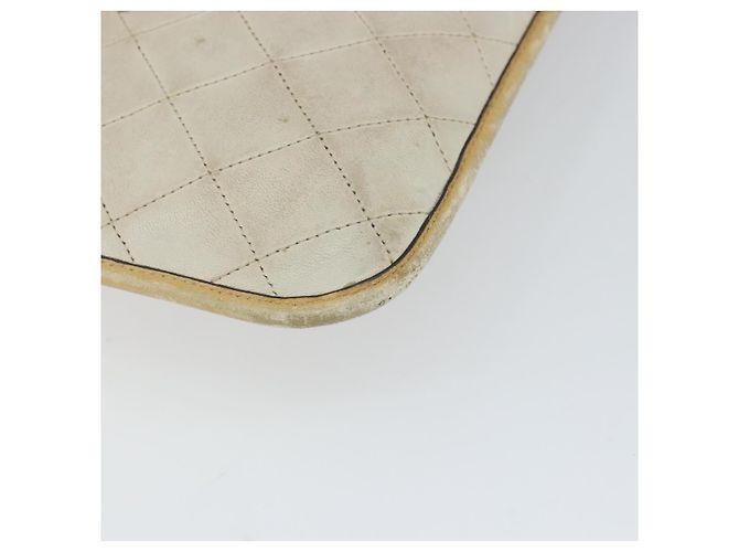 CHANEL Kettentasche aus Lammleder Beige Gold CC Auth gh972 Golden - Ansicht 17