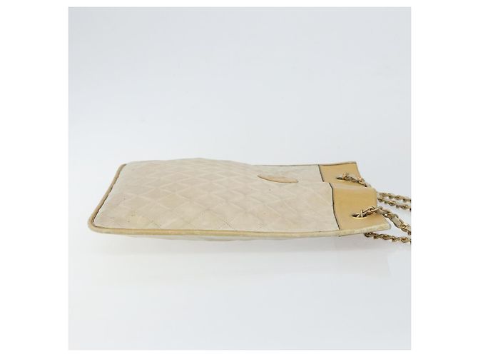 CHANEL Kettentasche aus Lammleder Beige Gold CC Auth gh972 Golden - Ansicht 3