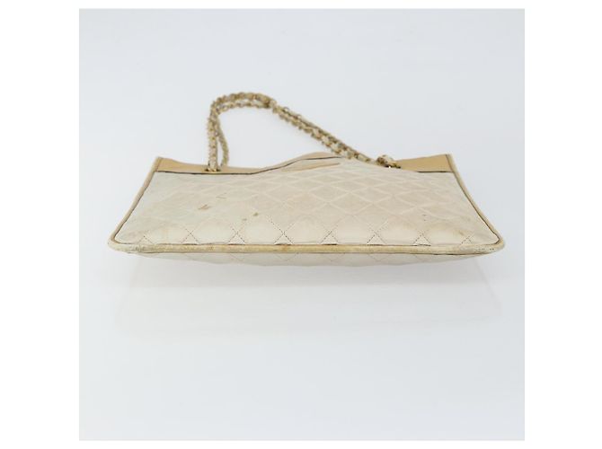 CHANEL Kettentasche aus Lammleder Beige Gold CC Auth gh972 Golden - Ansicht 5