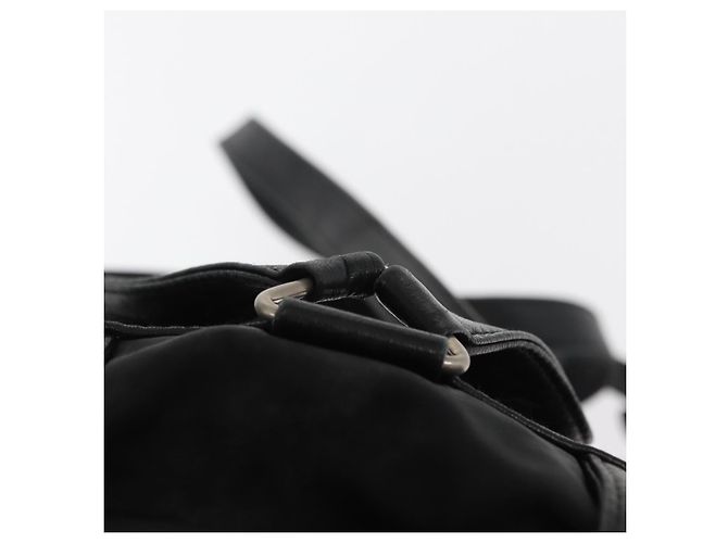 PRADA Backpack Nylon Black Silver Auth 151620 Silvery - view 15
